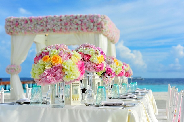 Romantic Eternal Bloom dinner setup by Eternal Bloom